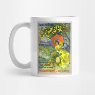 St Christau par Oloron France Vintage Poster 1900 Mug